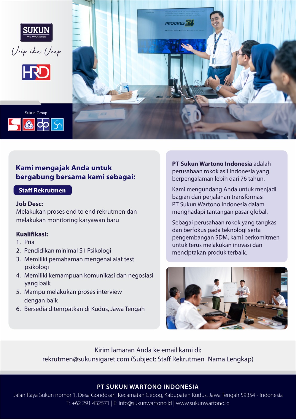 Banner Staff Rekrutmen